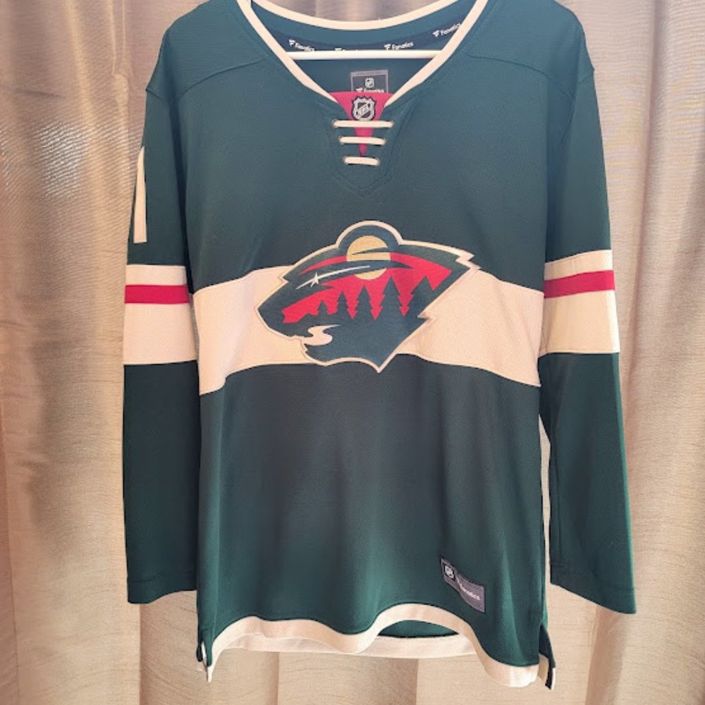 Fanatics-Minnesota Wild NHL Authentic Breakaway Hockey Jersey-Zach Parise